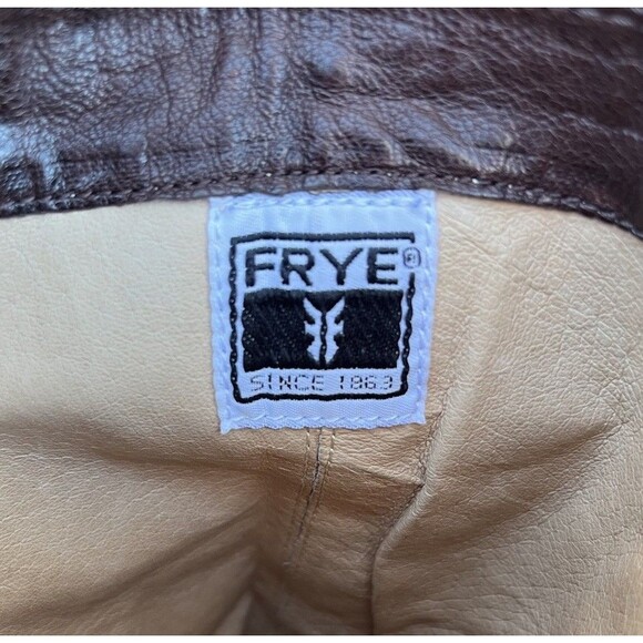 FRYE Anna Women's 9M Leather Mid-Calf Pull On Boots - Brown - Picture 13 of 14